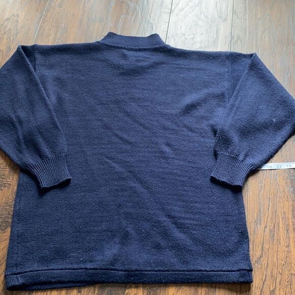 Vintage Navy 90’ s Geometric Sweater size 1X GUC - Picture 10 of 10